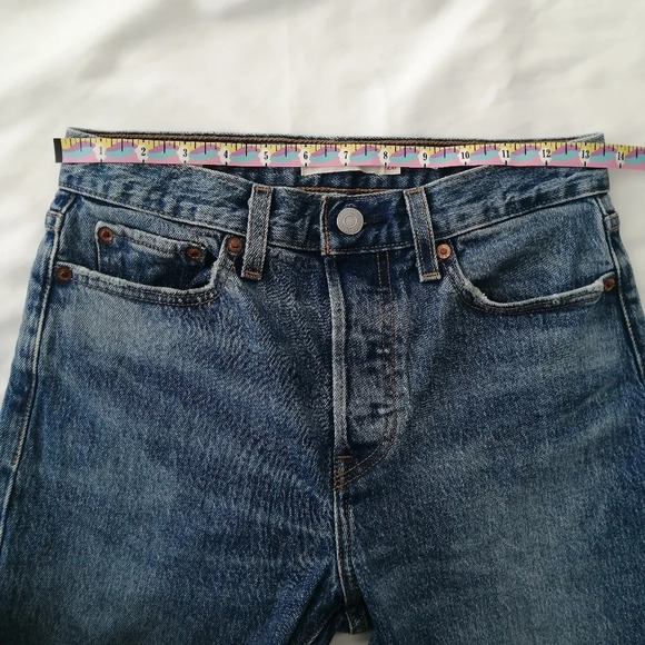 Levi's Premium Wedgie Jeans in These Dreams Medium Wash High Rise Ankle 26 (2) - Picture 14 of 16